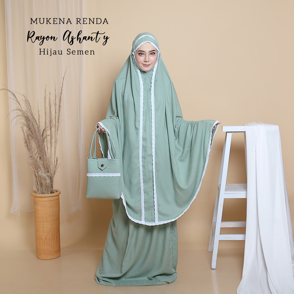 PUSAT MUKENA TASIK - MUKENA RAYON RENDA DEWASA ASHANTY