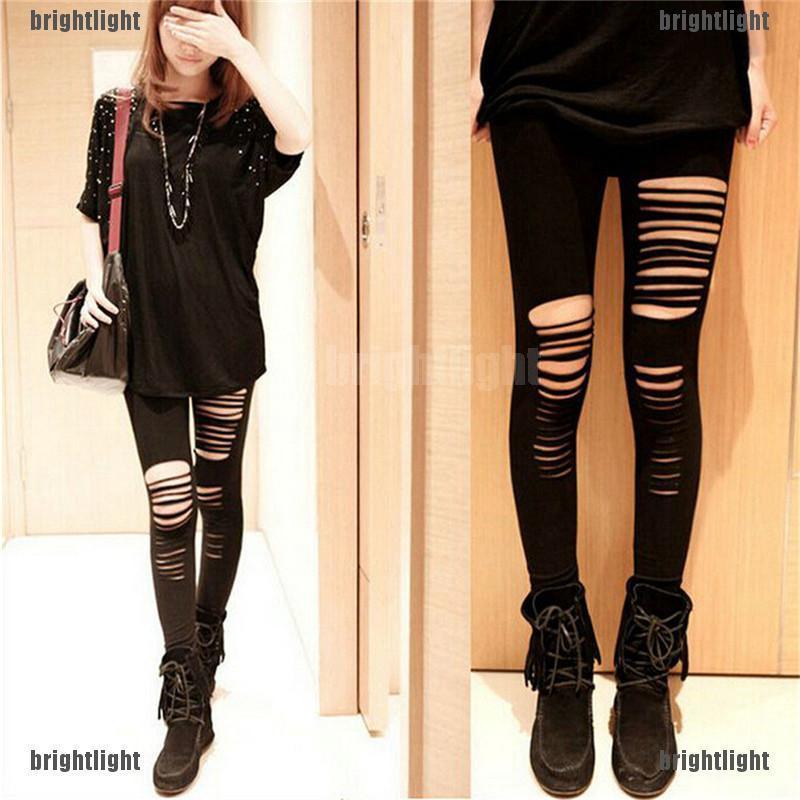 Celana Panjang Legging Wanita Model Sobek Bolong Warna Celana Panjang Legging Wanita Model Sobek Bolong Warna