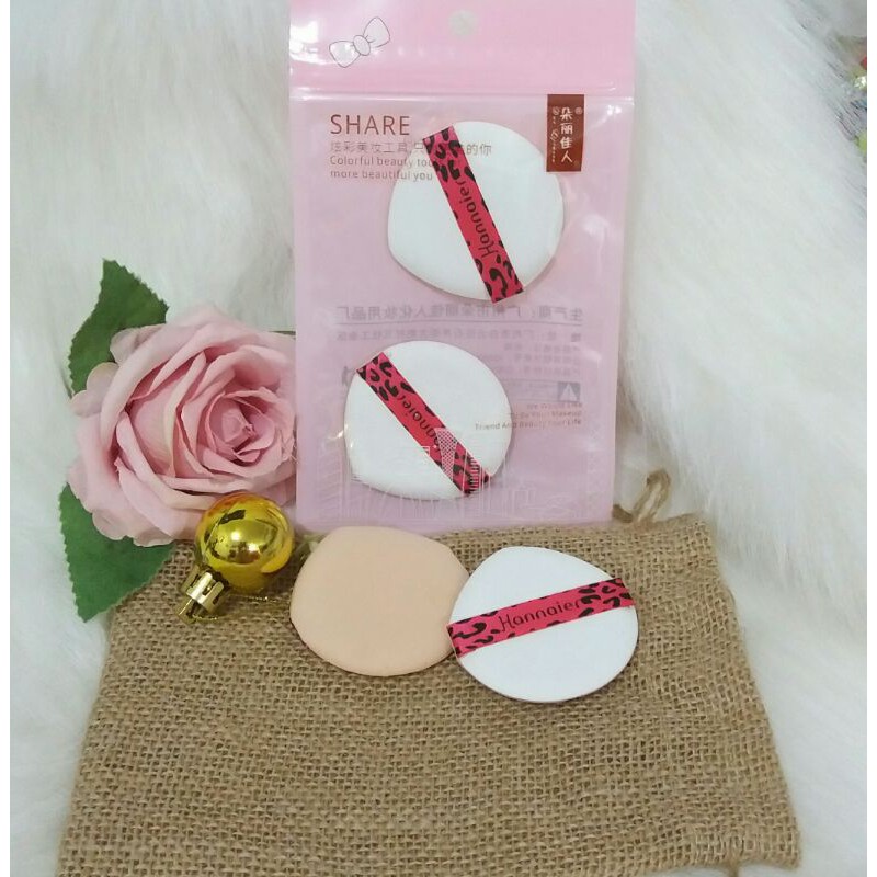 Spons Mini Make Up isi 2 PCS Sponge Makeup Beauty Puff |Spon Mini Blush On