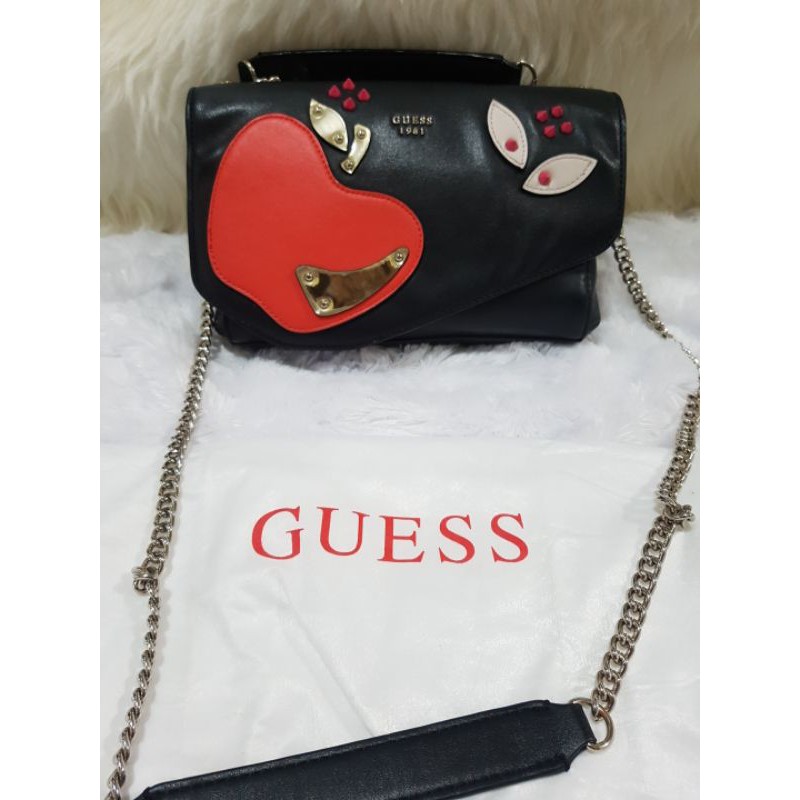 preloved tas guess hitam