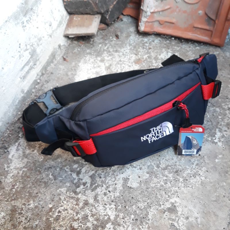 TAS SELEMPANG PRIA WAIST BAG TNF THE NORTH FACE WATERPROOF ANTI AIR PREMIUM MURAH