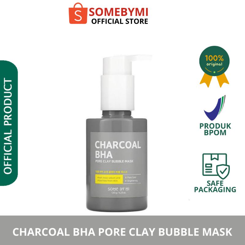 Some By Mi Charcoal BHA Pore Clay Bubble Mask Cleanser (BPOM & ORIGINAL)