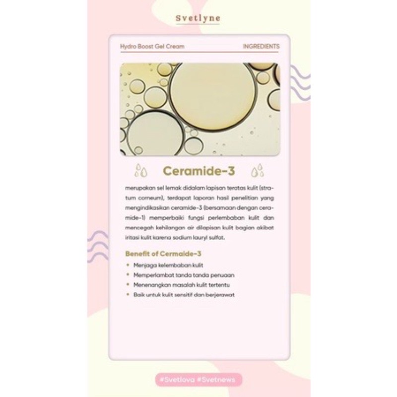 [FREE GIFT] Svetlyne Hdyro Boost Gel Creme // Moisturizer Svetlyn 20 gr // Bpom Approved