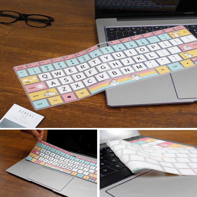 Huawei silicone keyboard cover for matebook 14/D14/D15/Xpro 2020 Honor MagicBook 14/15 color printing color keyboard membrane film