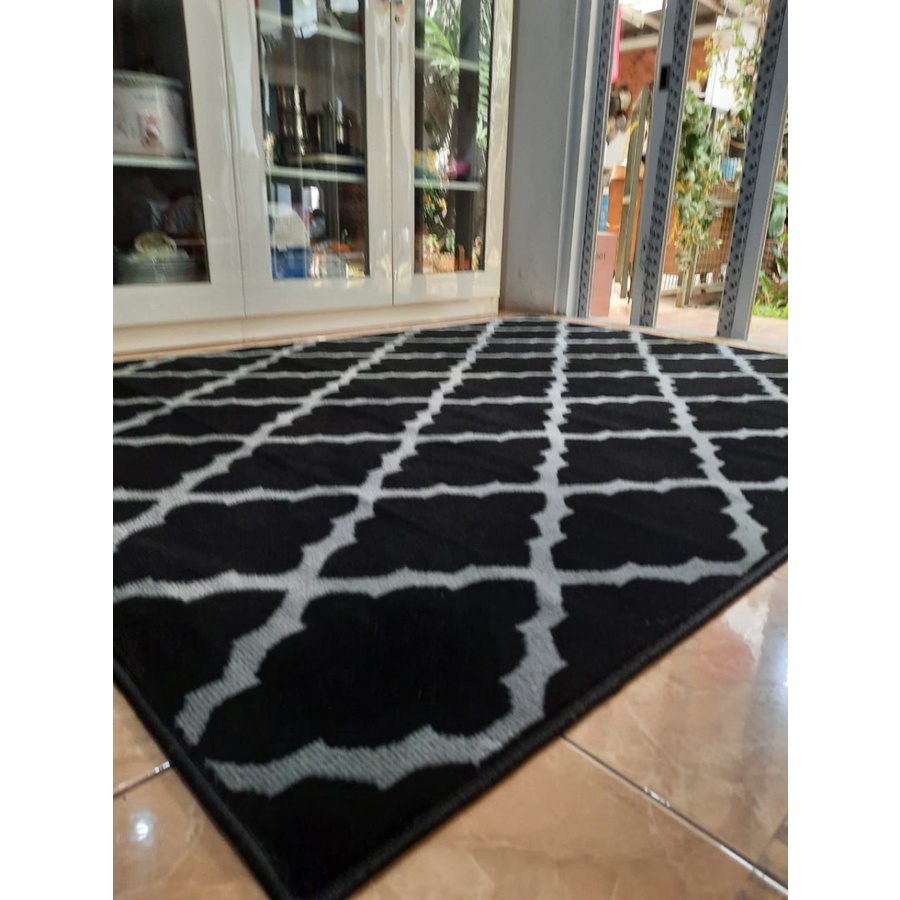 MAROC Karpet Lantai 160x210 Midnight Monokrom - Midnight 13-2