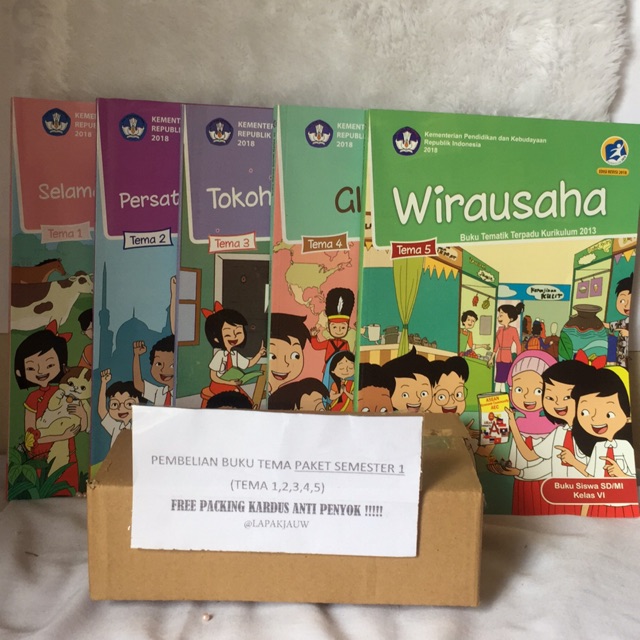 Buku Tematik kelas 6 tema 1 2 3 4 5