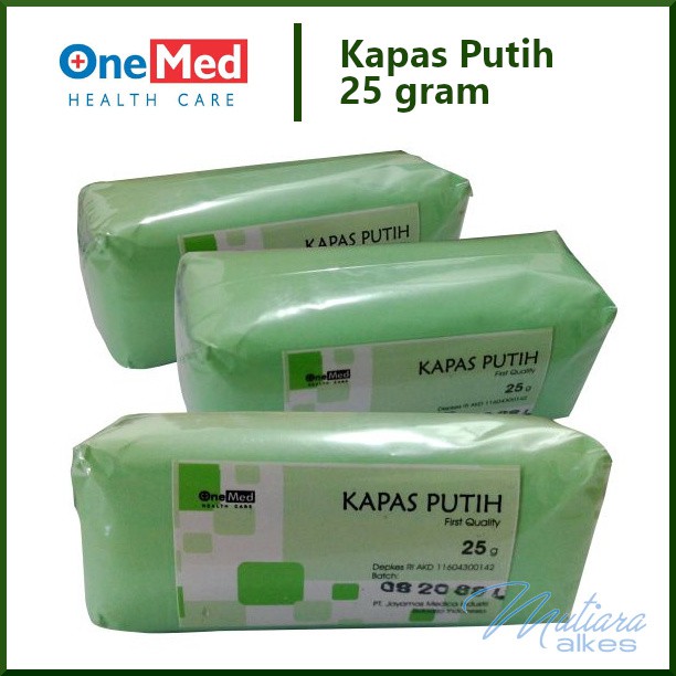 KAPAS KECIL 25gr / Kapas Putih Pembalut Medis 25gram / Kapas Gulung 25gr