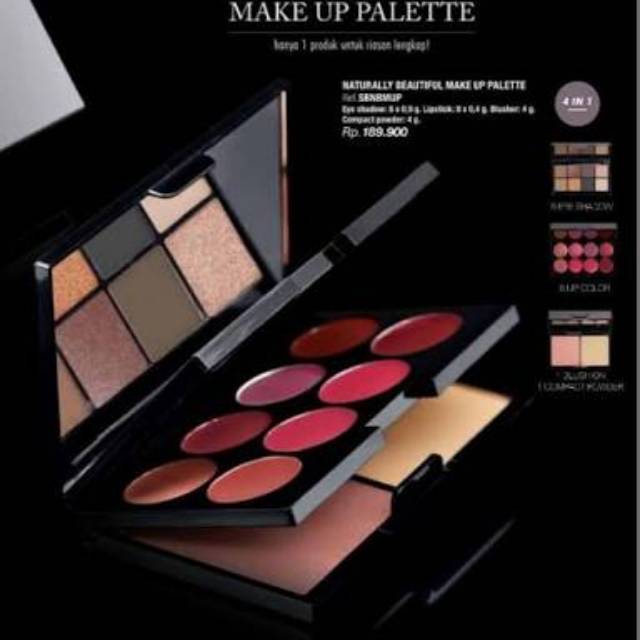 SOPHIE  PARIS  NATURALLY BEATIFUL MAJE UP PALLETE/SBNBMUP
