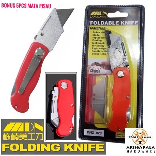 

Pisau Cutter Lipat Kuat Serba Guna Heavy Duty Kater Foldable Knife Folding Knife