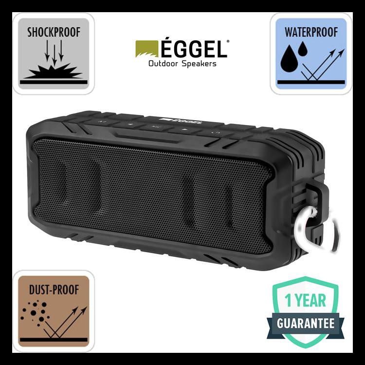 Eggel Terra 2 Waterproof Portable Bluetooth Speaker - Hitam BOOM SALE