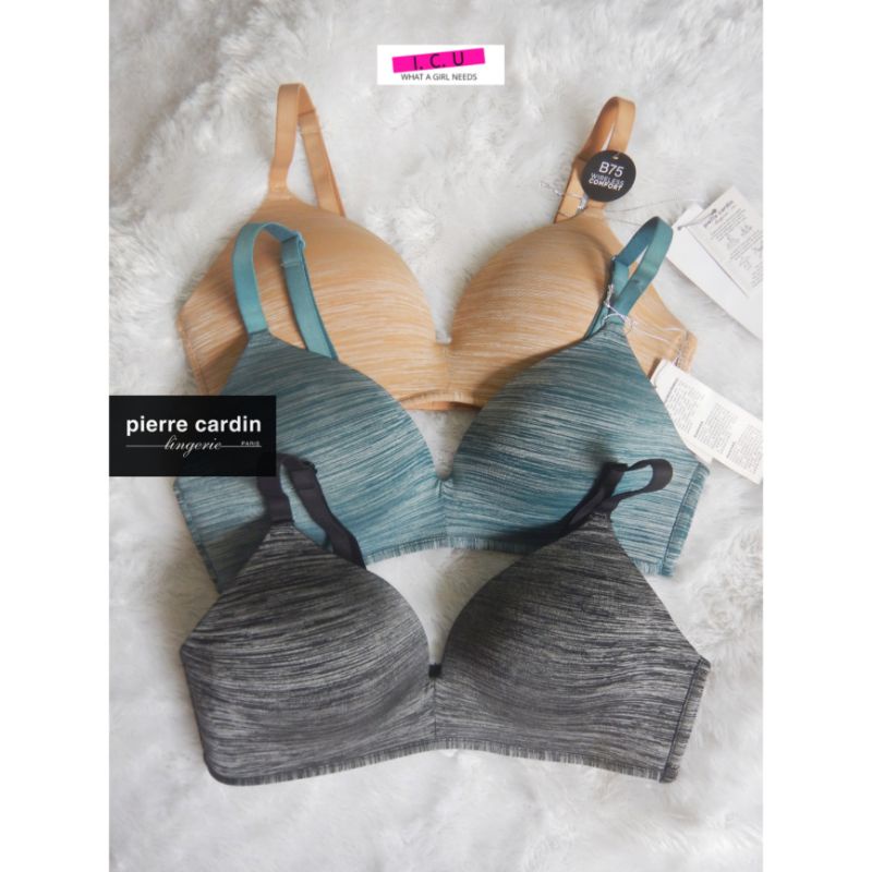 BRA TANPA KAWAT BUSA TIPIS / WIRELESS COMFORT PIERRE CARDIN 609-62075B SIZE 34B75
