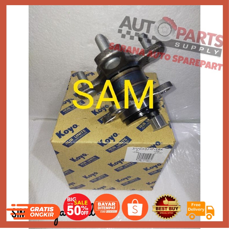 Lahar bearing roda belakang agya ayla abs koyo