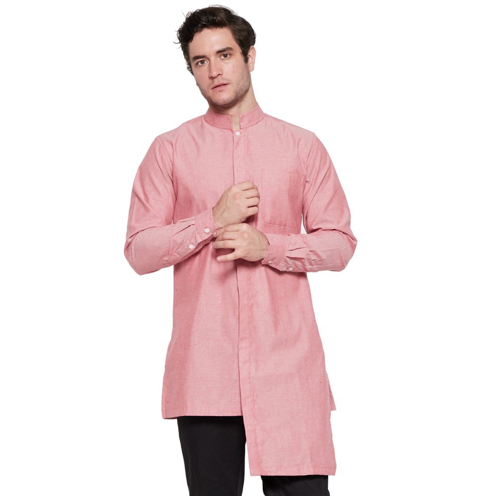 VM Gamis Baju Koko Muslim Pink Salem