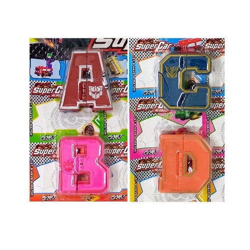 Robot Huruf Dino ABCD Alphabet Berubah Bentuk Dinosaurus Mainan Anak