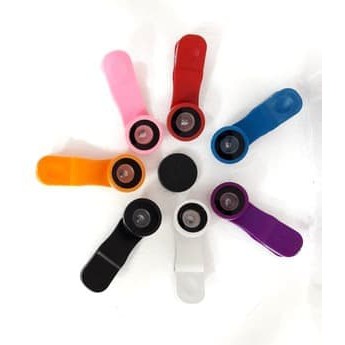 Lensa Fish Eye (Wide/Macro) Universal Clip Lens/Fisheye/Jepit dari Aksesoris HP Ku..