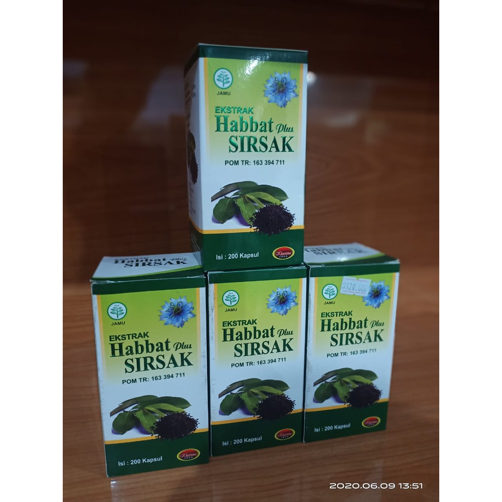 ekstrak habbat plus sirsak 200 kapsul makassar