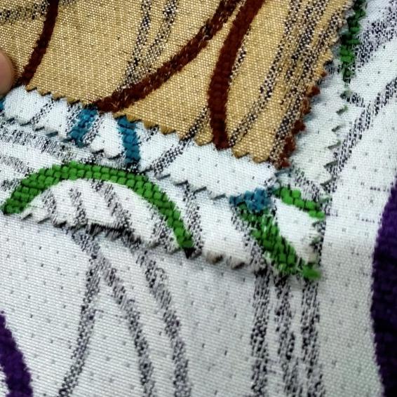 ➣ KAIN CORAK MOTIF SPIRAL (SOFA MEUBEL / JOK / KURSI) REGATTA - MERIDIEN ✶