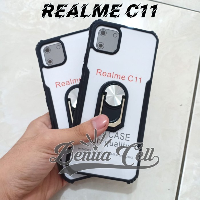 CASE REALME C11 - CASE ARMOR SHOCKPROOF + RING  REALME C11 - BC