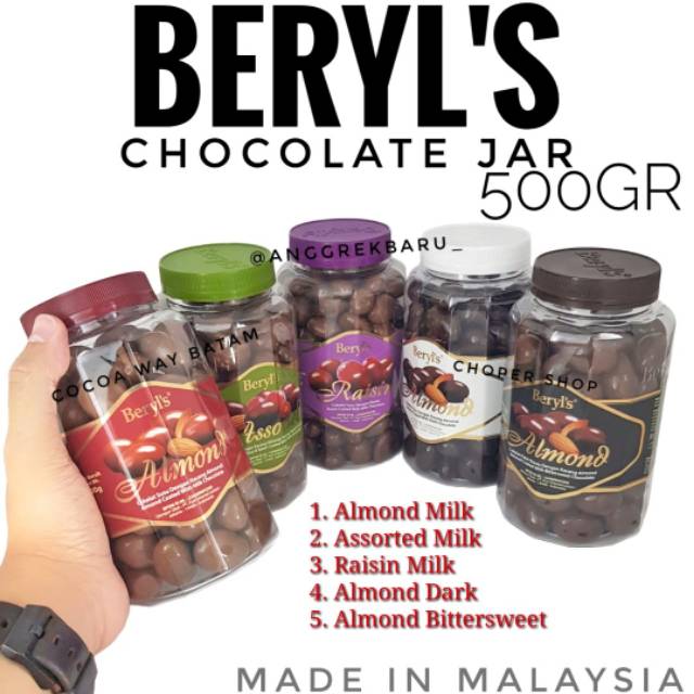 

Beryl's Chocolate Toples 500gram