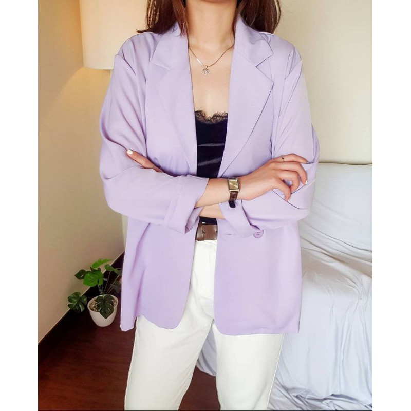 OUTER BLAZER SCUBA PREMIUM/BLAZER WANITA LENGAN PANJANG