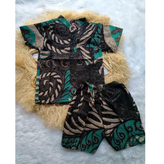 [VG. 977969] setelan batik anak laki-laki usia 0-1 tahun / baju batik anak laki-laki