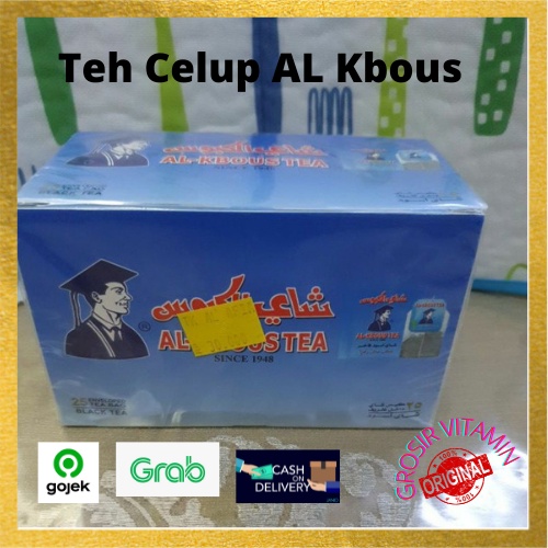 

Teh Celup AL Kbous Tea Arab Pilihan anda Diolah Organic dan Higienis Khas Timur isi 100