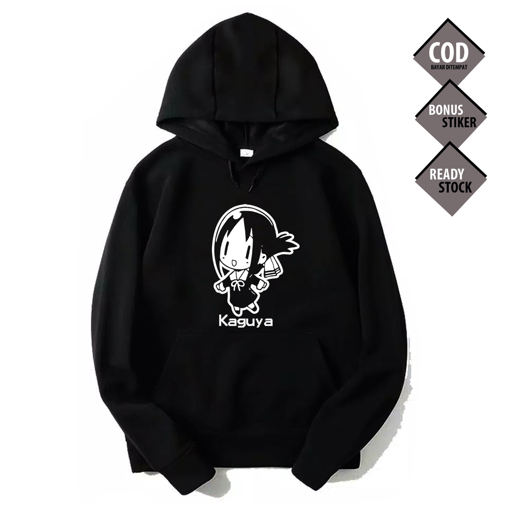 HOODIE WAIFU ANIME MANGA KAGUYA SHINOMIYA KAGUYA SAMA WA KOKURASETAI LOVE IS WAR AUNTIE BAJU JEPANG 