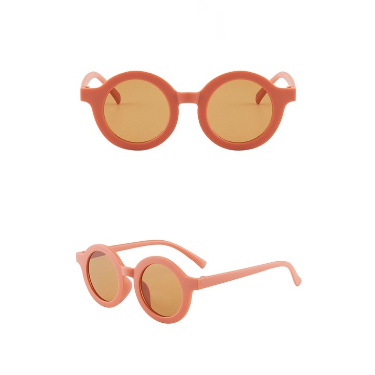Kacamata Anak Sunglasses Bayi Balita Kids Baby Cute Anti UV Ootd Fashion Gaya Retro Bulat Fashion Anak Cowok Cewek-5
