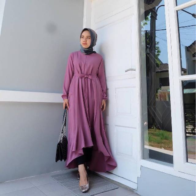 NADA TUNIK BAHAN WOLFICE Tunik Remaja Kekinian Baju Atasan Wanita Terbaru Baju Muslim Wanita Dewasa 
