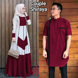 Navisha2010 Couple  Shiraya gamis  panjang wanita baju  koko 