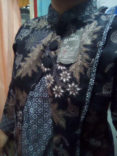 Blus Davina Lawasan Daun #3 Blouse Batik Cewek Blus Batik Wanita Seragam Batik Kantor Batik Muslim