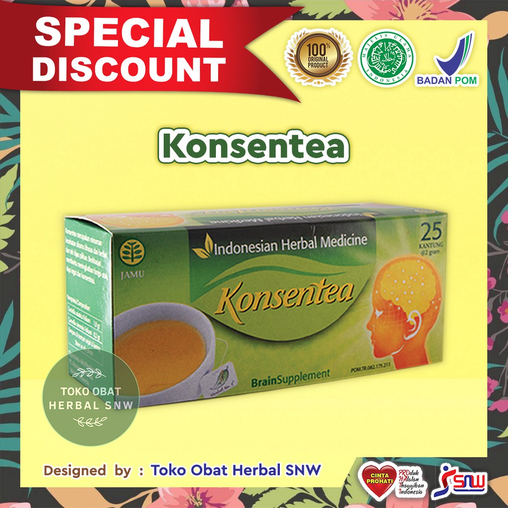 

Konsentea @25kantung | Teh Celup Herbal Untuk Meningkatkan Daya & Nutrisi Otak