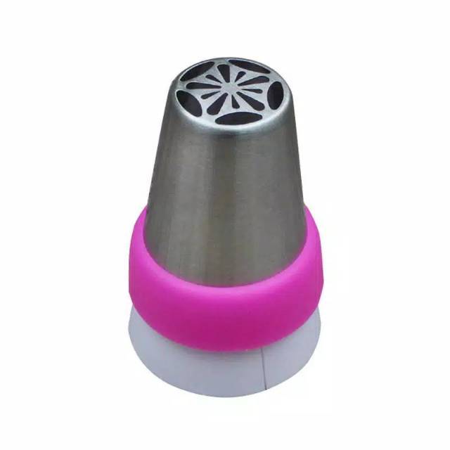 Head Coupler Rainbow Swirl Buttercream 3 warna / Head Coupling / Converter Spuit Dekorasi Kue