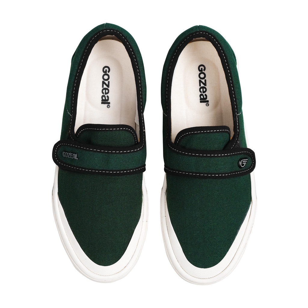 Gozeal | Shoes Slipon Velcro | Nagato Green