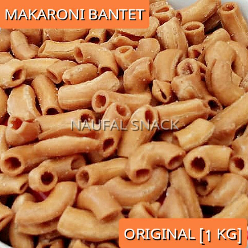 

[PROMO] 1 KG MAKARONI BANTET bantat rasa original tidak pedas murah enak gurih grosir NAUFAL SNACK