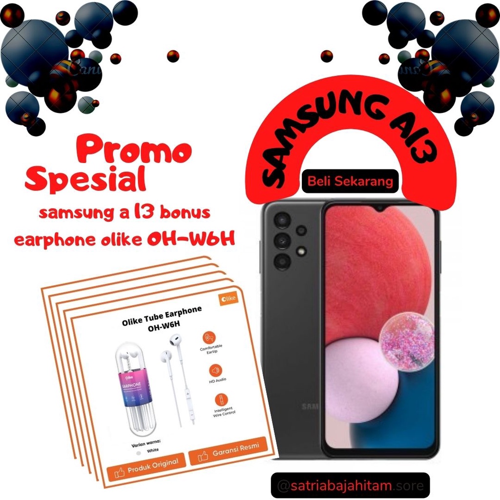 Samsung Galaxy A13 LTE  4/128 - 6/128GB- GARANSI RESMI-1
