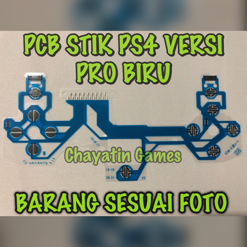 PCB / MIKA STIK PS4 ORI MODEL PRO / NEW MODEL BIRU &amp; HIJAU Sesuai Varian