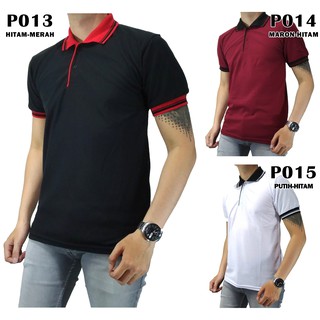  Polo Shirt Pria Kaos Polos Baju Kerah Baju Cowok 