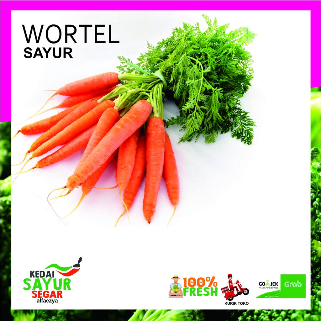 

WORTEL Sayur Segar Repack 250gr/500gr/1000gr