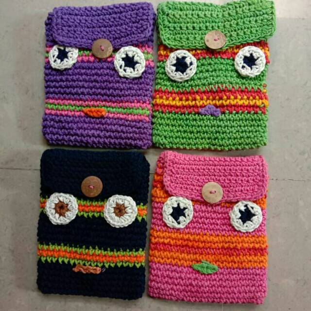 TAS HP RAJUT / TAS RAJUT HP SELEMPANG