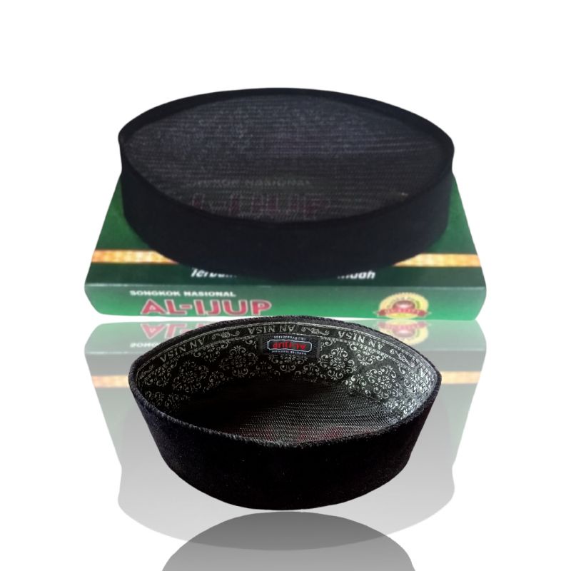 Songkok Kopiah Peci Hitam Full ac Anak Dan Dewasa Bludru Hitam Tinggi 7cm 8cm 9cm 10cm