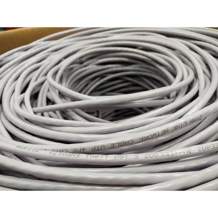 Kabel LAN UTP CAT 6 40m CCA Conductor Kabel UTP CAT6 40 Meter Siap Pakai