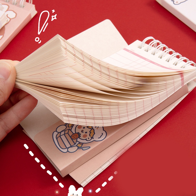 Cute Cartoon English Word Notebook Portable Coil Notebook