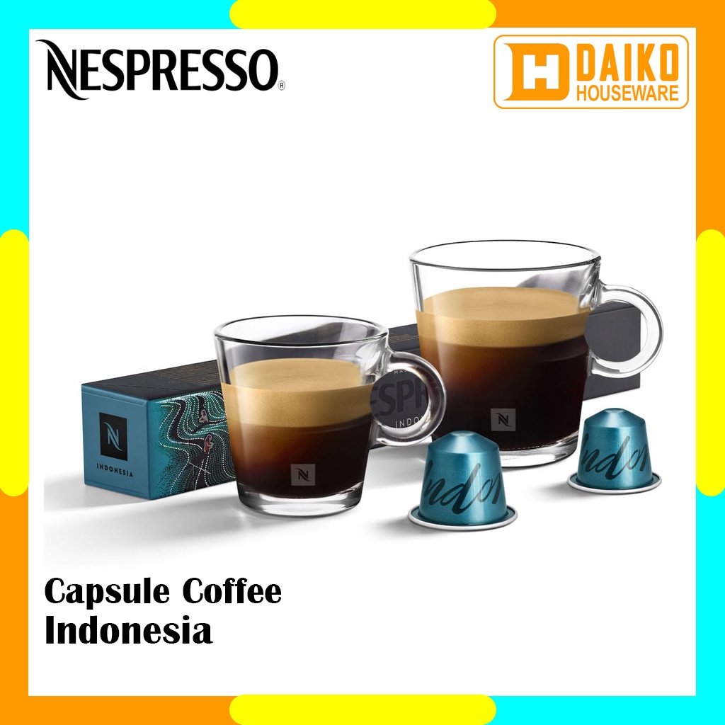 Capsule Nespresso Indonesia Original Nestle 1 Pack - Coffee Master Origins Kopi Kapsul Expires Panjang