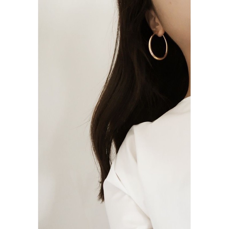 Ark.co - Hila Maxi hoop earrings anting lingkaran minimalis