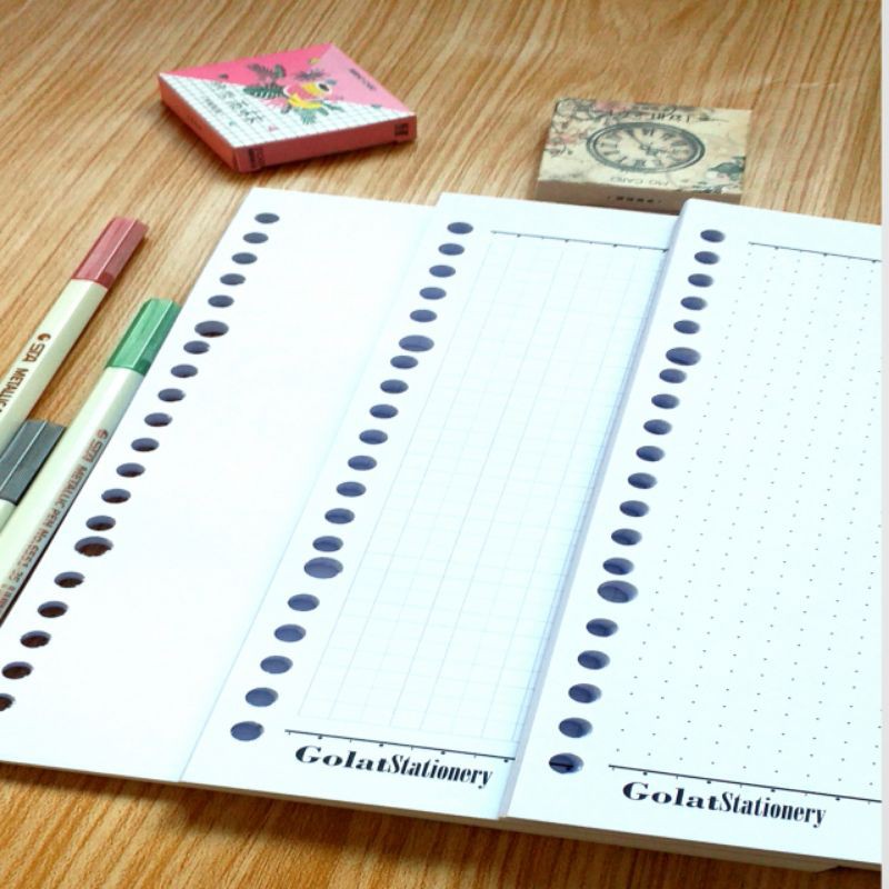 Loose leaf A5 Grid Dot 100 Gsm Kertas Binder