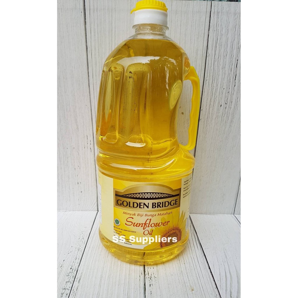 

GOLDEN BRIDGE SUNFLOWER OIL minyak 2 L Best Seller!