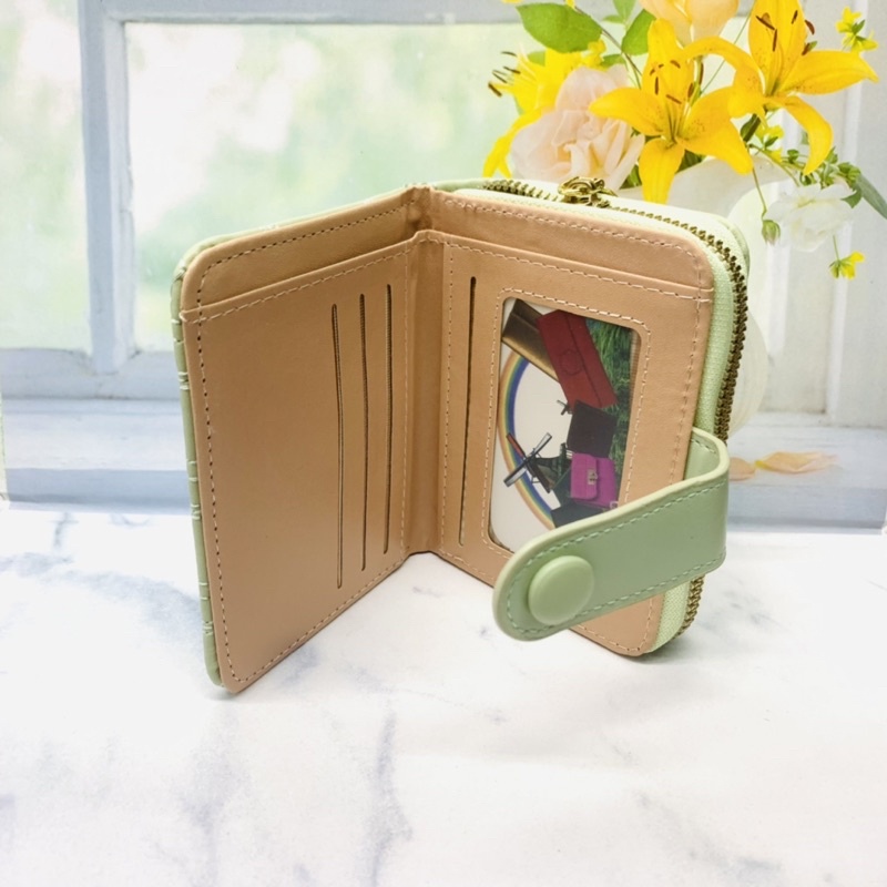 DOMPET KECIL WANITA IMPORT KANCING KECIL BORDIR KASUAL SIMPLE