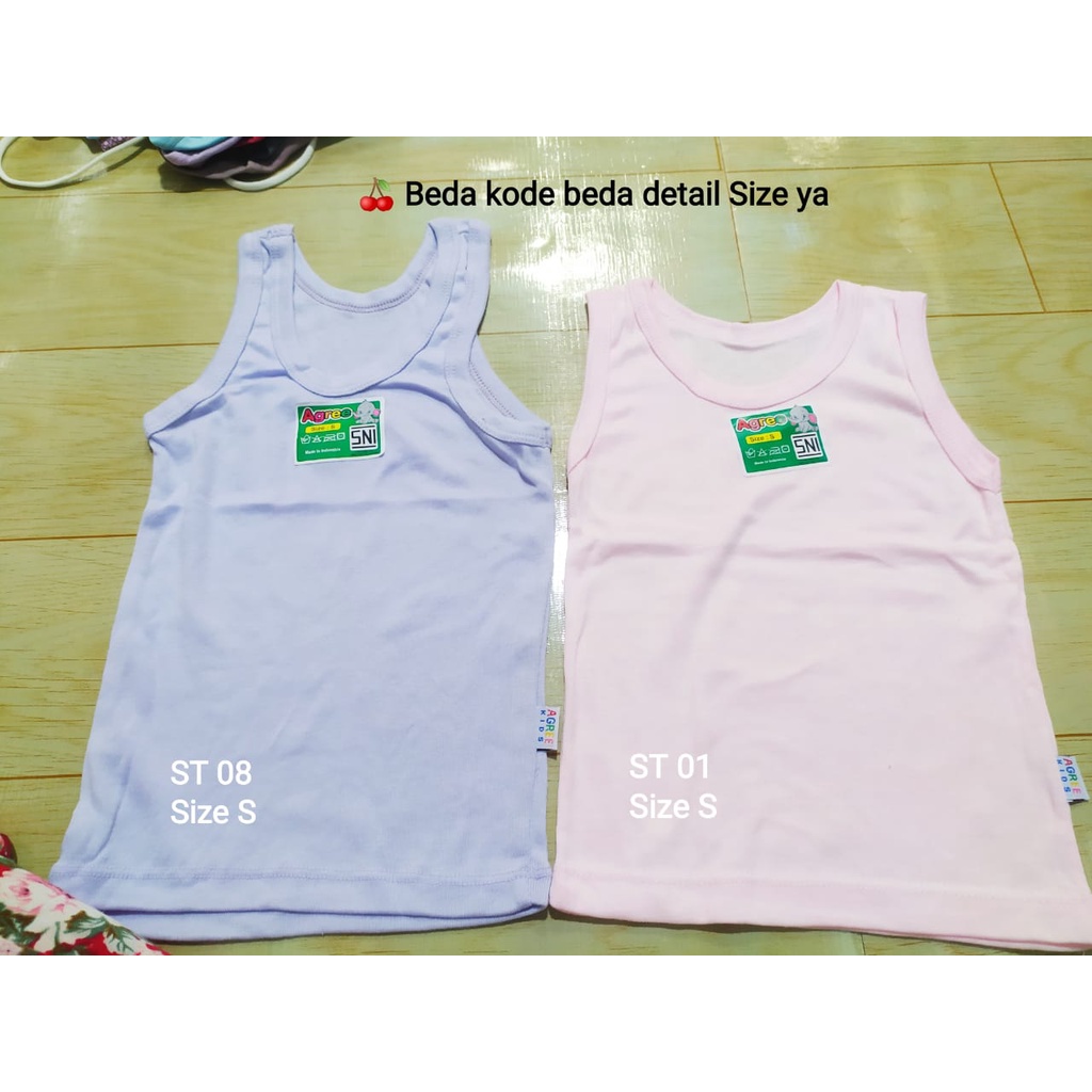 Agree Kids Kaos Dalam Anak Warna Size 0 - 7th Singlet Warna