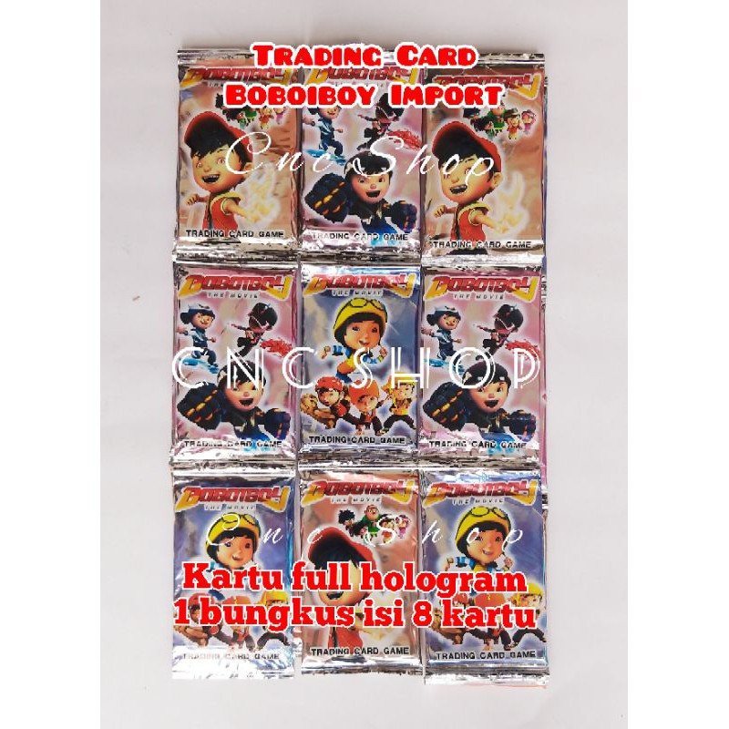 Trading Card Boboiboi dapat 6bungkus Kartu Koleksi Anak